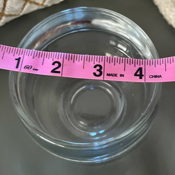 HEAVY Elegant Clear Glass BULBOUS Thick VASE Container PLANTER - Picture 5 of 7